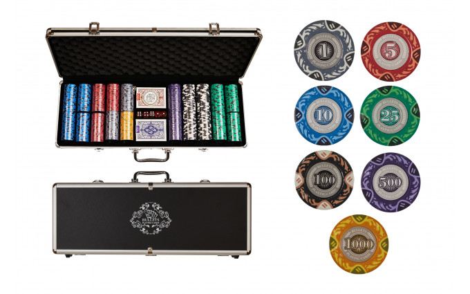 Набор для покера Bullets на 500 фишек Набор для покера Bullets на 500 фишек